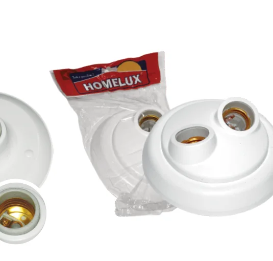 Plafon com Soquete Porcelana — Homelux