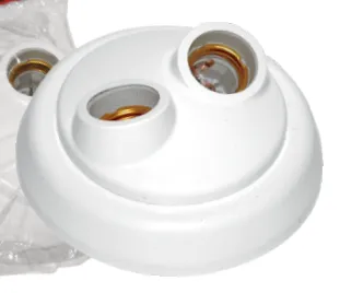 Plafon com Soquete Porcelana — Homelux
