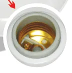 Plafon com Soquete Porcelana — Homelux