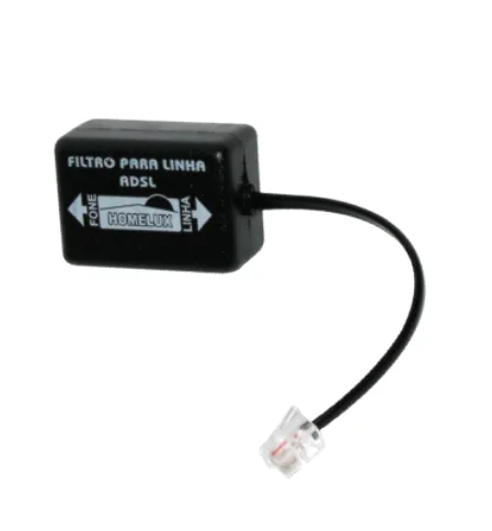 Filtro ADSL Duplo — Homelux